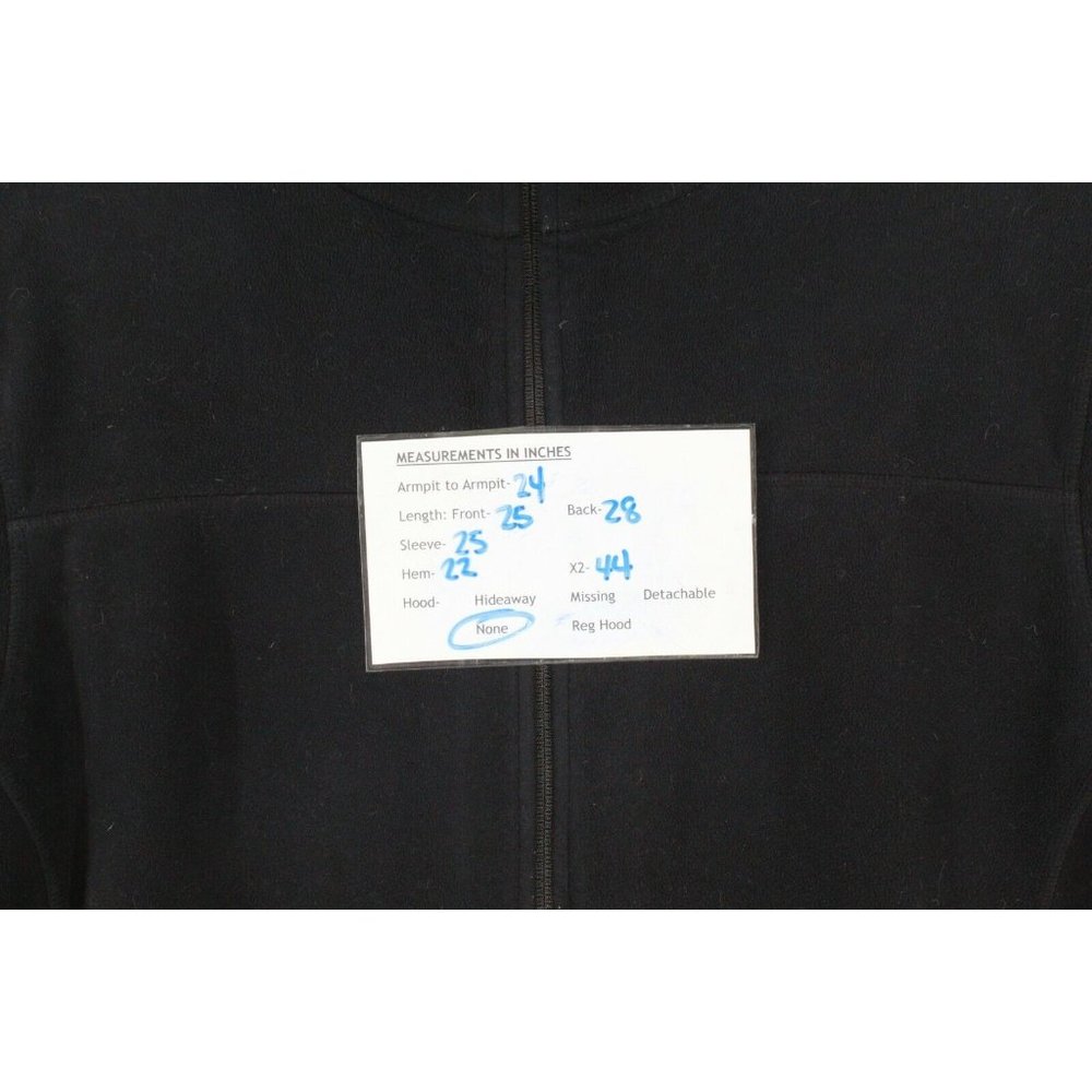 LL Bean Black Polartec Full Zip Fleece Cozy Breathable Sweater Size L - Picture 12 of 12